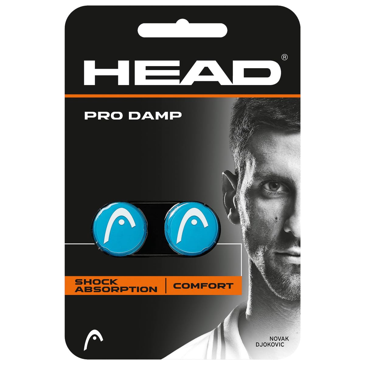 HEAD Pro Tennis Racquet Vibration Dampener (Blue) | High-Absorption Rubber Shock Absorber