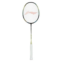 Li-Ning AXForce 100 Badminton Racquet (Unstrung, 4U, G5) Strom Green – High Elasticity Carbon Fiber Frame with Ultra-Thin Shaft & Head-Heavy Balance