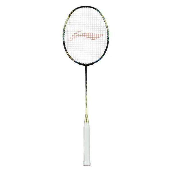 Li-Ning AXForce 100 Badminton Racquet (Unstrung, 4U, G5) Strom Green – High Elasticity Carbon Fiber Frame with Ultra-Thin Shaft & Head-Heavy Balance