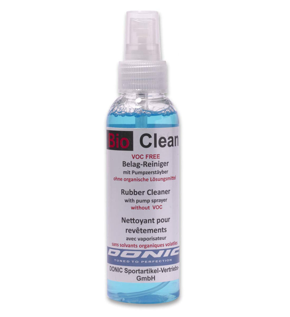 DONIC Bio Clean Rubber Cleaner Spray (125ml) – VOC-Free Non-Toxic Table Tennis Bat Cleaner & Tackiness Restorer