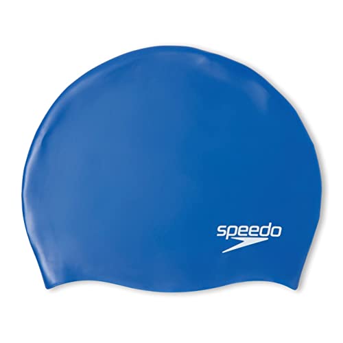 Speedo Unisex Junior Moulded Silicone Swim Cap (Blue)