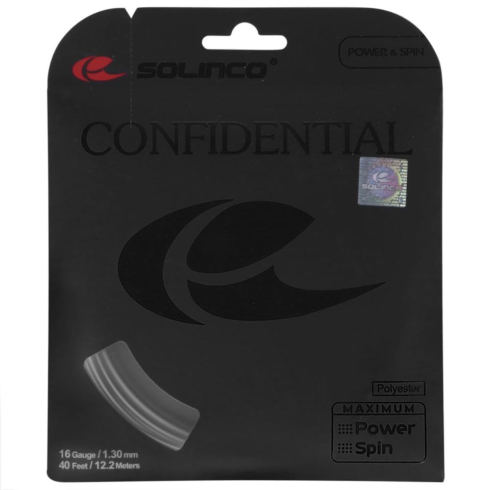 Solinco Confidential Co-Polyester Tennis String Set (16 Gauge / 1.30mm)