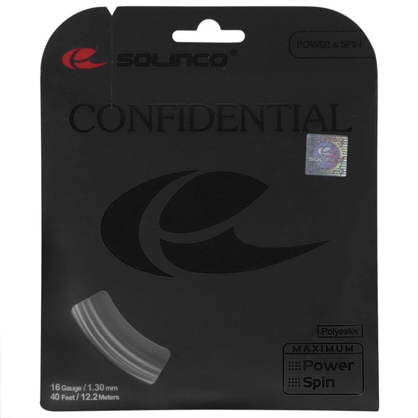Solinco Confidential Co-Polyester Tennis String Set (16 Gauge / 1.30mm)