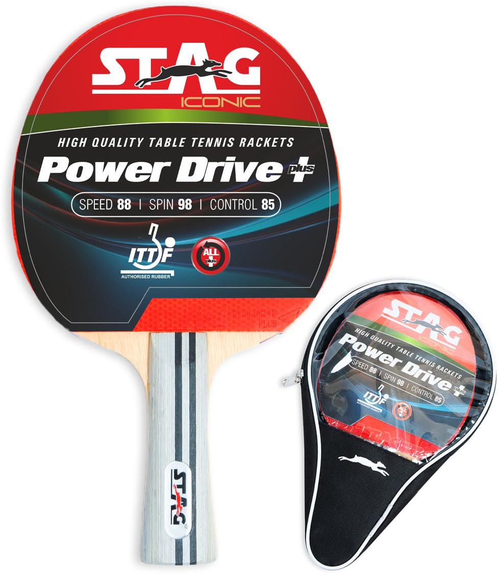 Stag Iconic Power Drive Plus Table Tennis Racquet