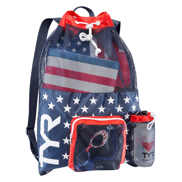TYR Big Mesh Mummy Backpack (Red/Navy)