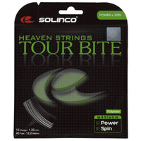 Solinco Tour Bite Tennis String Set (16 Gauge / 1.30mm, Silver / Grey)