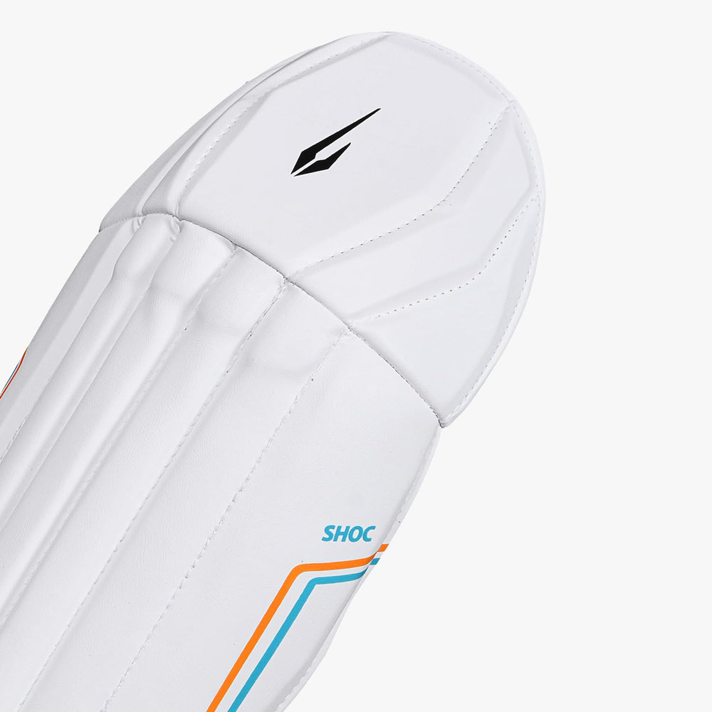 DSC Shoc Cricket Wicket Keeping Legguard – Economical Lightweight Keeping Pads with Low-Density Foam Bolsters & Mesh Instep