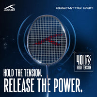 Hundred Predator Pro Strung Badminton Racquet (HBRX-5S073-1) | Aerodynamic Fast-Attacking Racquet with Full Cover