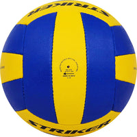 Cosco Striker Volleyball (Size 4, Multicolour) – Hand-Sewn Polyurethane (PU) Synthetic Leather Volleyball with Latex Bladder