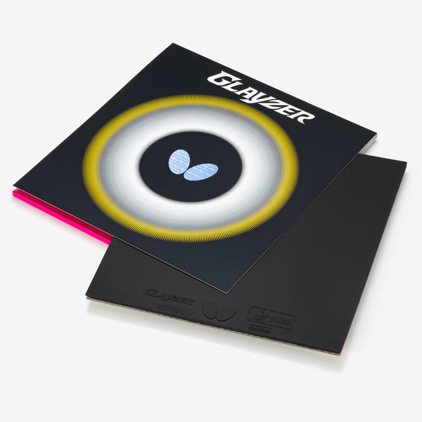 Butterfly Glayzer Table Tennis Rubber (Black, Extra Thick, 06100) – High Tension Inverted Rubber with Spring Sponge X