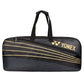 Yonex SUNR 1926 PU Leather 2-Racquet Badminton Kitbag (Black/Gold) | Lightweight Single Compartment Racket Bag