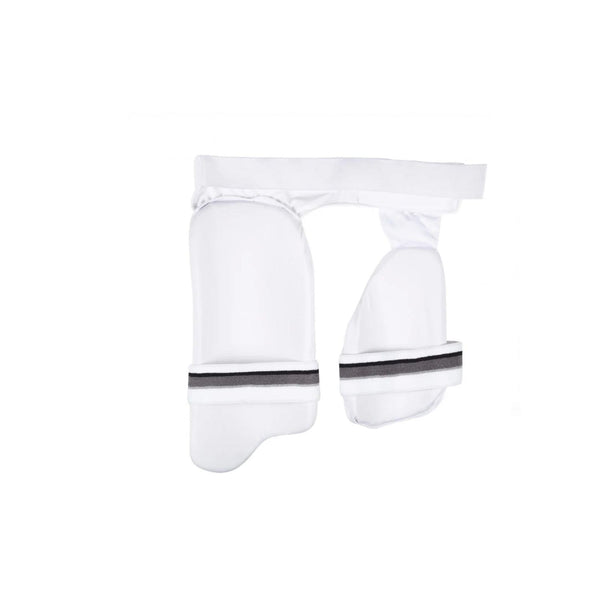 SG Combo KLR Ultimate Thigh Pad White / Junior / LH (White/Grey, Adult LH) | Dual Thigh Batting Protective Guard