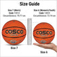 Cosco Nylon Dribble Rubber Basketball (Size 7, Orange) | Durable Waterproof Outdoor Basketball