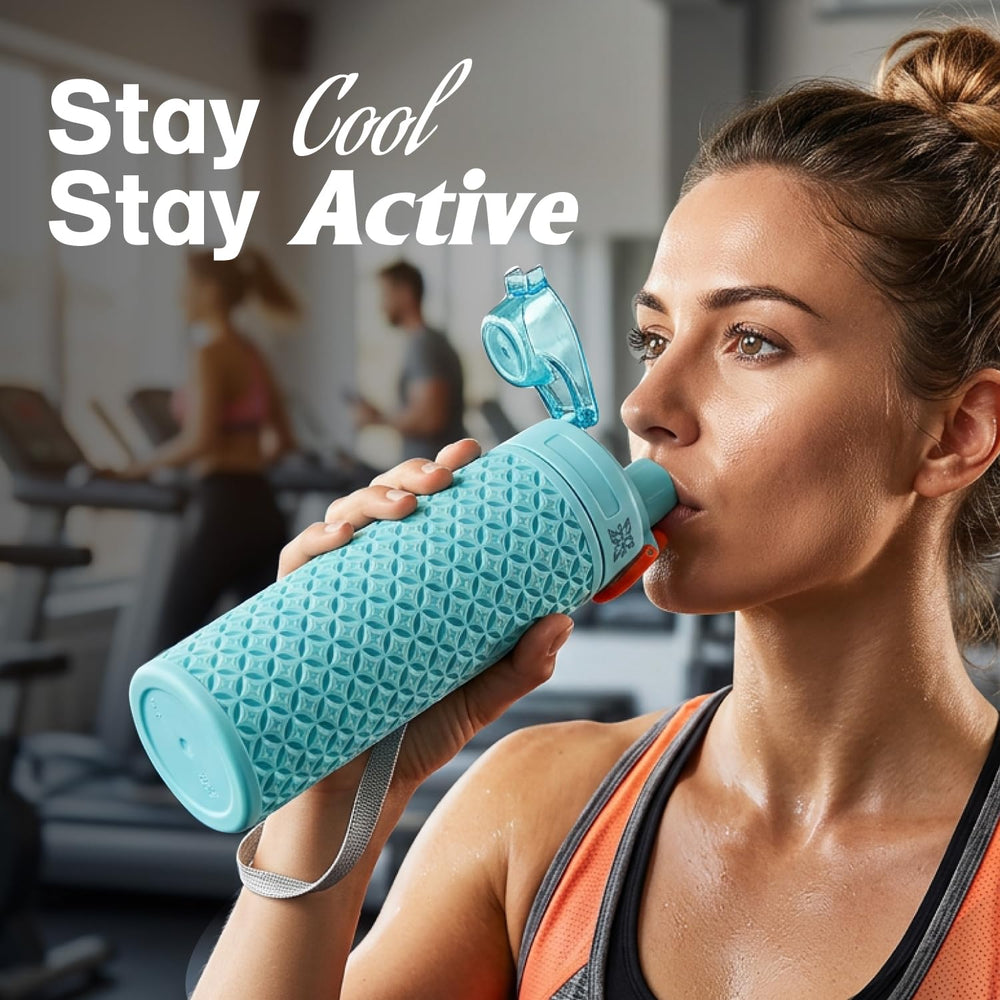 Vector X 650 ml Sports Sipper Water Bottle | BPA-Free Reusable Hydration Bottle
