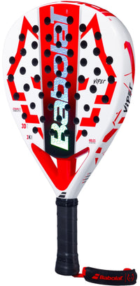Babolat Technical Viper Juan Lebrón Padel Racquet White/Red | 3K Carbon Diamond Paddle with Dynamic Stability System & 3D Spin - Best Price online Prokicksports.com