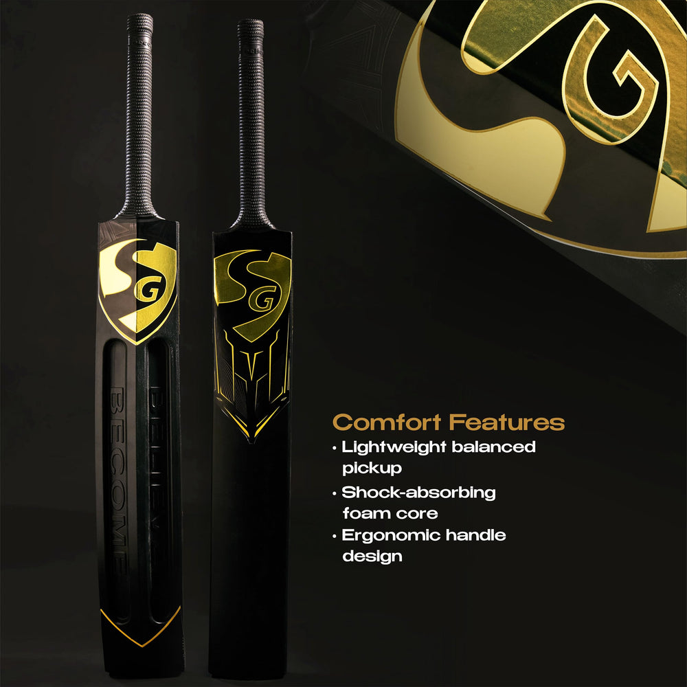 SG Foam Fury Nova Plastic Cricket Bat (Black, SH) | Durable Injection-Molded Plastic Bat | SH - Best Price online Prokicksports.com