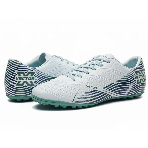Vector X Boys Lace Kids Football Shoes (Light Azure/Blue) | Lightweight Athletic Sneakers for Kids