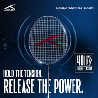 Hundred Predator Pro Strung Badminton Racquet (HBRX-5S073-1) | Aerodynamic Fast-Attacking Racquet with Full Cover