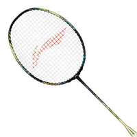 Li-Ning AXForce 100 Badminton Racquet (Unstrung, 4U, G5) Strom Green – High Elasticity Carbon Fiber Frame with Ultra-Thin Shaft & Head-Heavy Balance