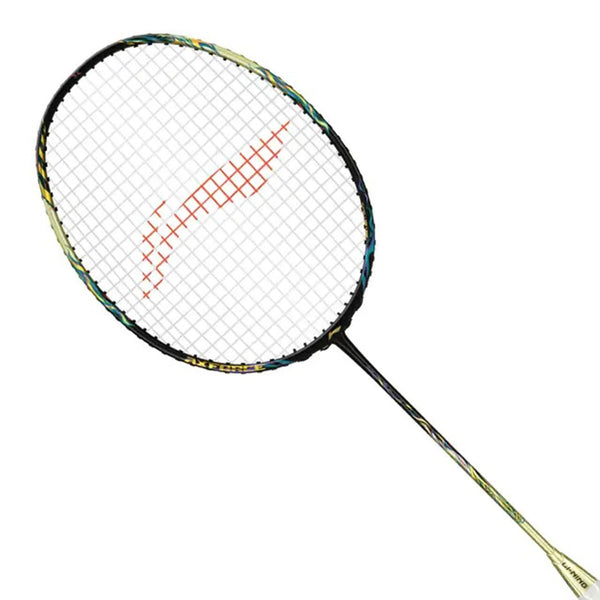Li-Ning AXForce 100 Badminton Racquet (Unstrung, 4U, G5) Strom Green – High Elasticity Carbon Fiber Frame with Ultra-Thin Shaft & Head-Heavy Balance