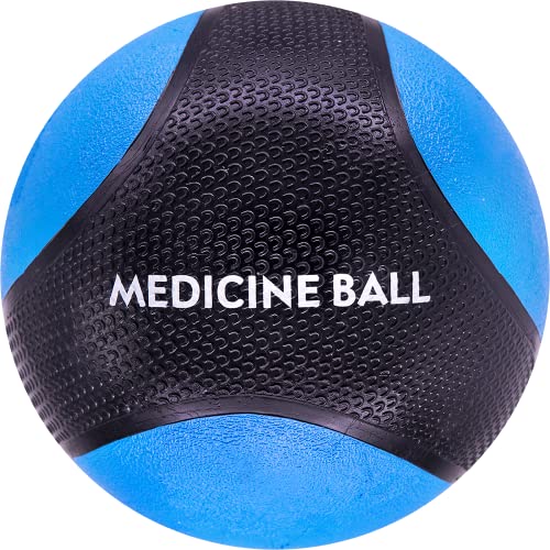 Cosco Synergy Rubber Medicine Hand Ball (3 Kg, Multicolour) – Heavy-Duty Textured Bouncing Rubber Weighted Training Ball