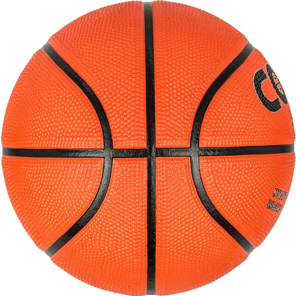 Cosco Hi-Grip Rubber Basketball (Size 6, Multicolour) – Nylon-Wound Moulded Basketball with Butyl Bladder