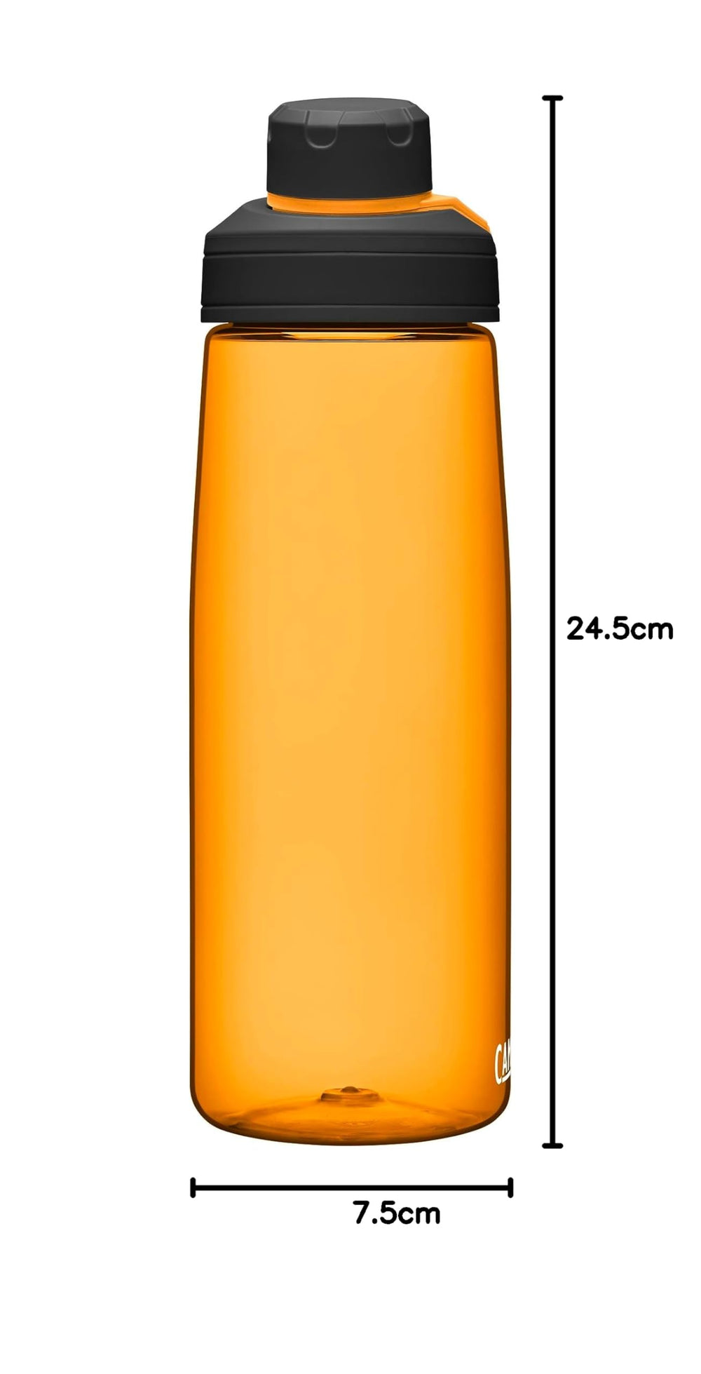 CamelBak Chute Mag Tritan Renew Water Bottle (25oz / 750ml, Lava) – Lightweight Leak-Proof Plastic Bottle with Magnetic Cap