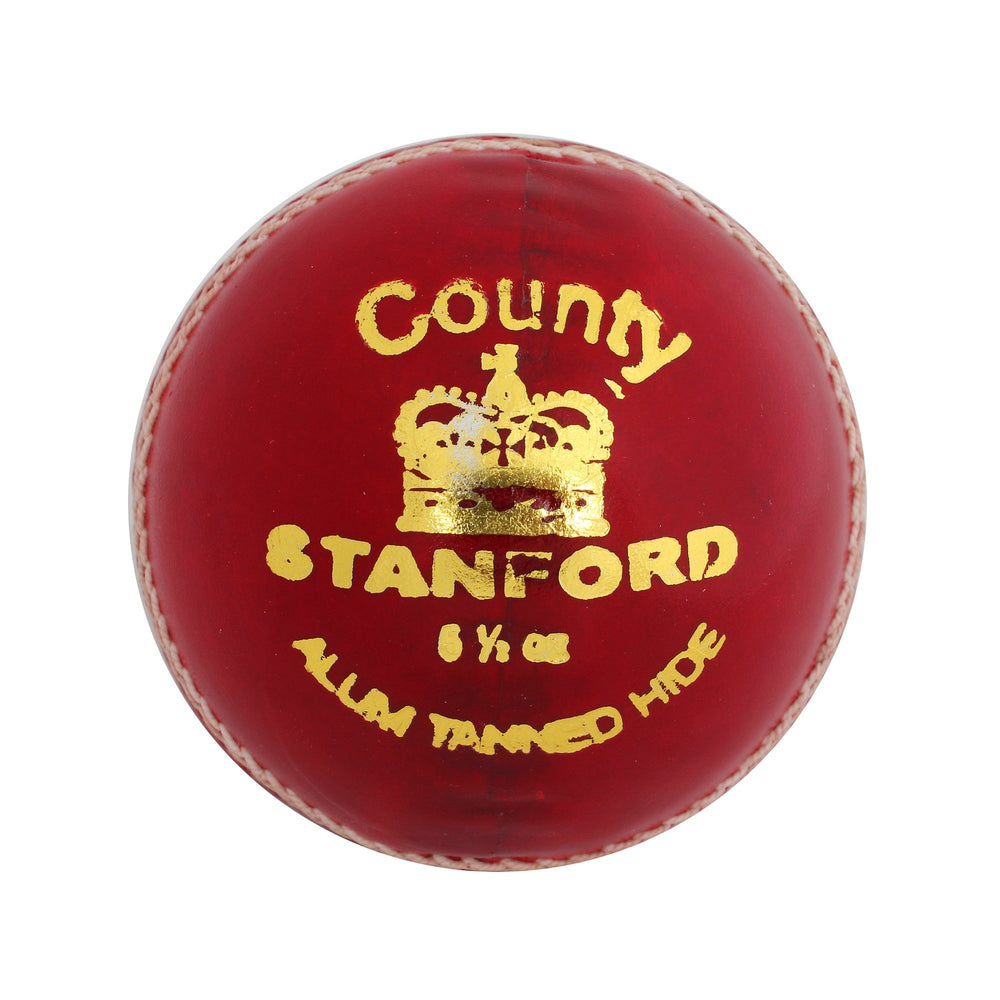 SF County Cricket Ball | Red Leather Practice and Match Ball