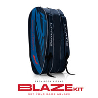 Li-Ning Blaze Triple Zipper Polyester Badminton Kit Bag | ABDT365-1 - Best Price online Prokicksports.com