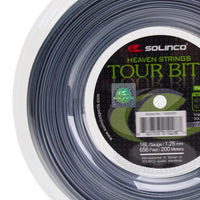 Solinco Tour Bite Tennis String Reel (16L / 1.25mm, Silver)