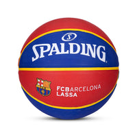 Spalding Euro Barcelona Professional Match Rubber Basketball (Size 7, Red/Blue)