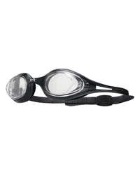 TYR Hydra Flare Adult Fit Goggles (Black/Clear)