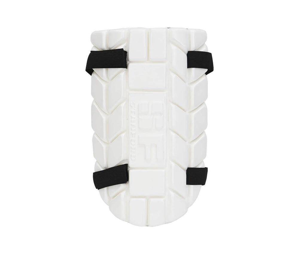 SF Ultralite Right Hand Cricket Thigh Guard | White with Black Straps