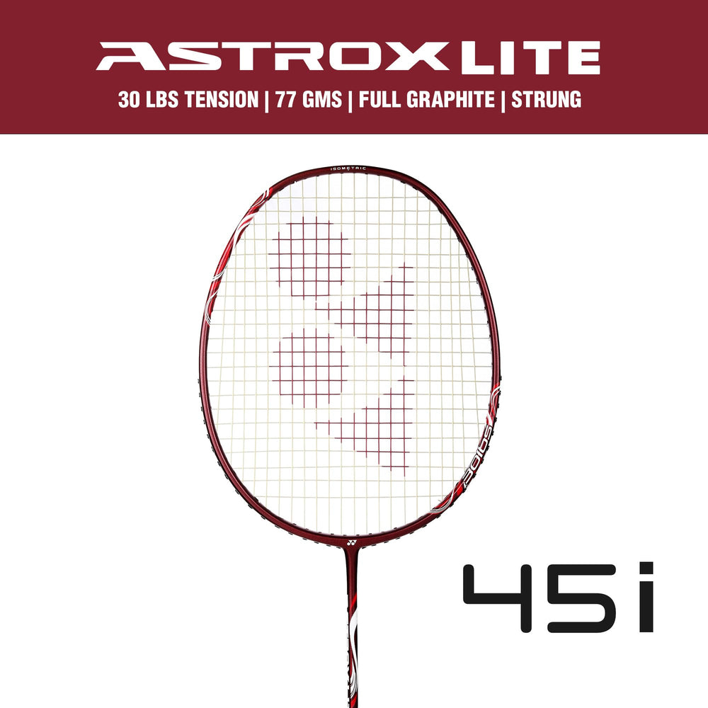 Yonex Astrox Lite 45I Strung Badminton Racquet, 5U4 - Kurenai - Best Price online Prokicksports.com