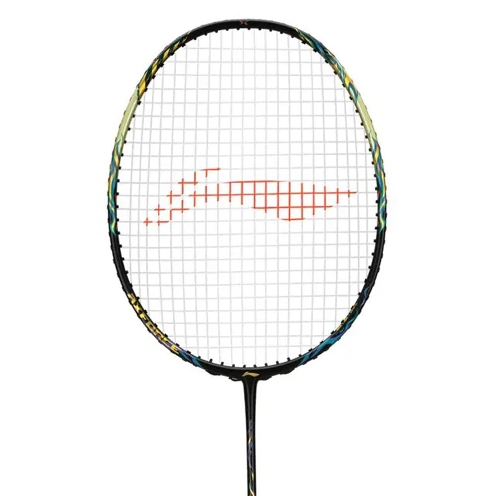 Li-Ning AXForce 100 Badminton Racquet (Unstrung, 4U, G5) Strom Green – High Elasticity Carbon Fiber Frame with Ultra-Thin Shaft & Head-Heavy Balance