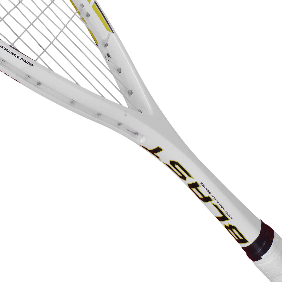 HEAD Microgel Graphite Squash Racquet | Head-Heavy Teardrop Power Frame with Microgel Technology (White/Lemon Yellow)