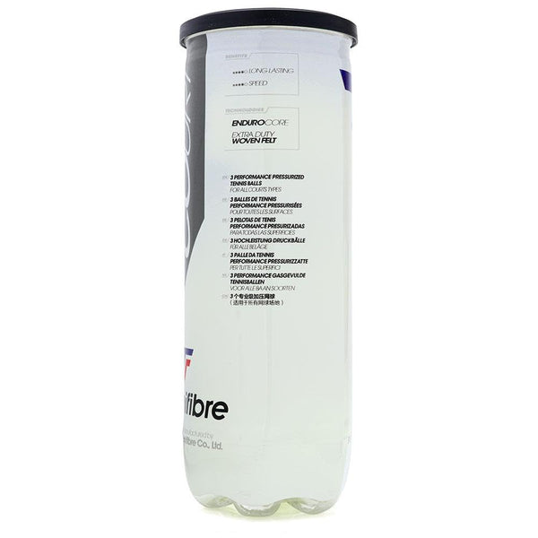 Tecnifibre Court Tennis Balls Can (3 Pressurised Balls) | ITF Approved All-Court Performance