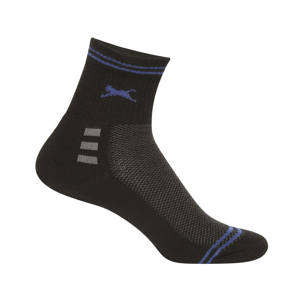 Black Panther Trio Sports Socks (Free Size, Assorted) | Pack of 3 Ankle Length Running Socks