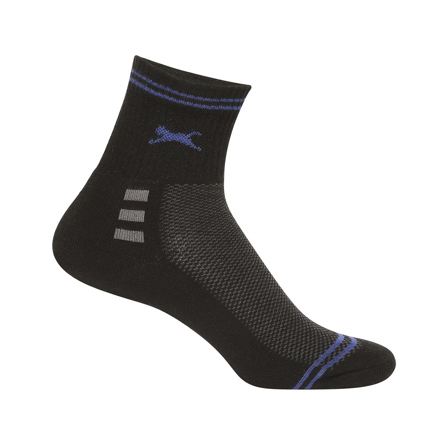 Black Panther Trio Sports Socks (Free Size, Assorted) | Pack of 3 Ankle Length Running Socks