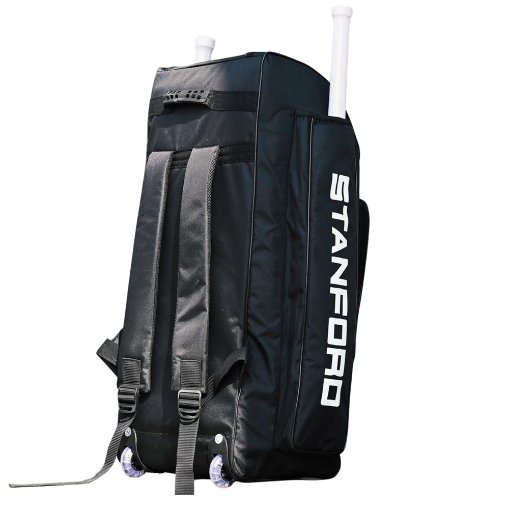 STANFORD SF Incredible 7500 Cricket Duffle Bag Wheelie | Professional Black Cricket Kit Bag