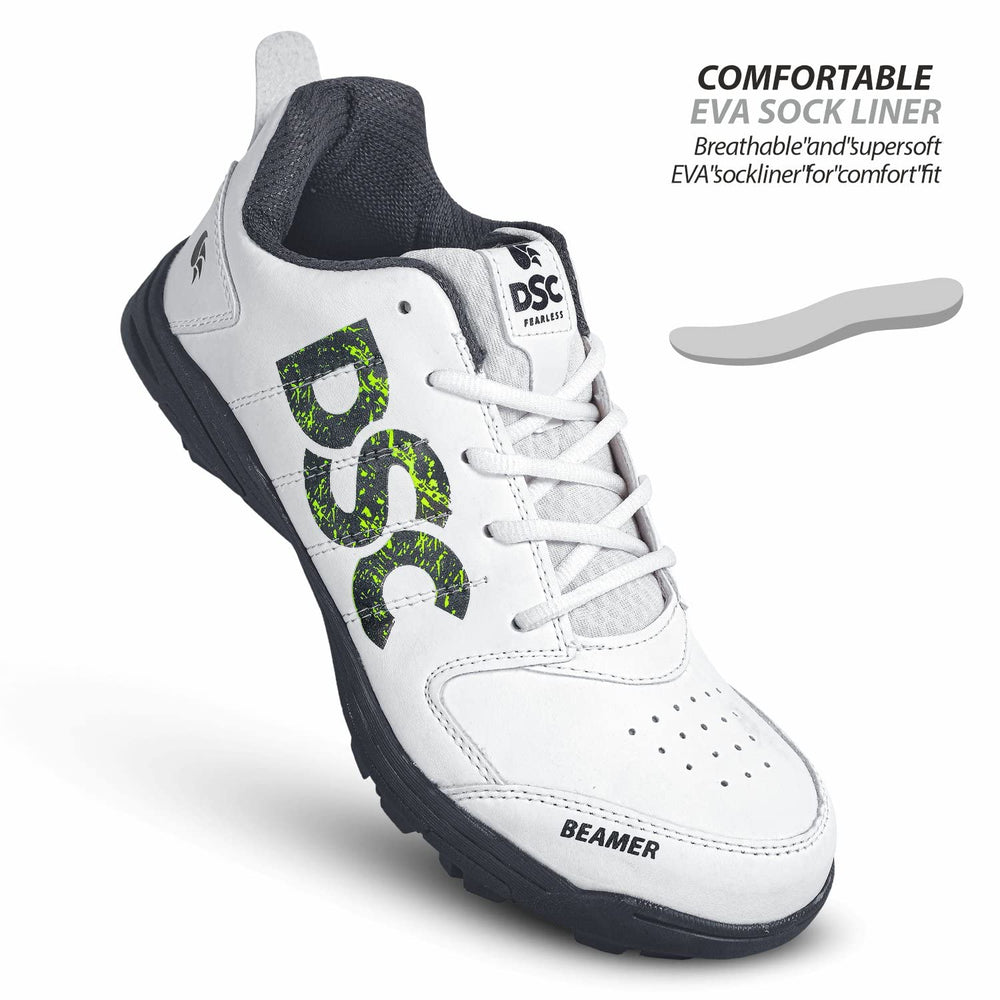 DSC Beamer Cricket Shoes (PVC Studs) | Lightweight Synthetic Upper| Ideal for Turf & Hard Pitches - Best Price online Prokicksports.com