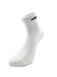Adidas Cushioned Sportswear Ankle Length Socks - 3 Pairs (Ad-7093, White) | Premium Breathable Cotton Athletic Socks | M | (Classic White) - Best Price online Prokicksports.com