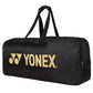 Yonex SUNR 1926 PU Leather 2-Racquet Badminton Kitbag (Black/Gold) | Lightweight Single Compartment Racket Bag