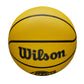 Wilson NBA Team Tribute LA Lakers Solid Basketball (Size 7, Yellow) | Official NBA Outdoor Performance Basketball