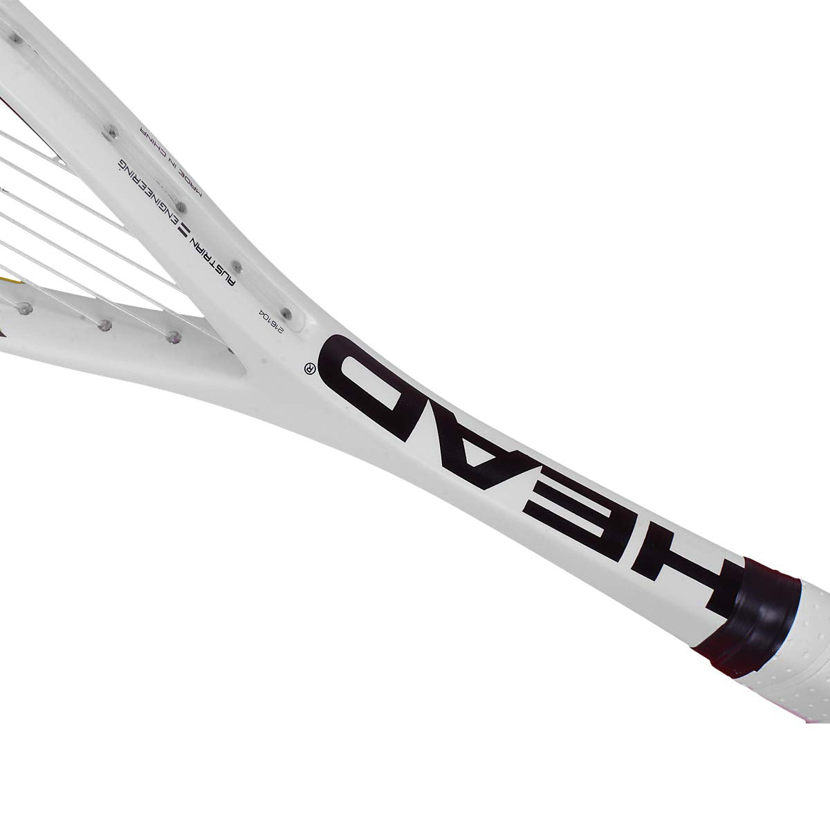 HEAD Microgel Graphite Squash Racquet | Head-Heavy Teardrop Power Frame with Microgel Technology (White/Lemon Yellow)