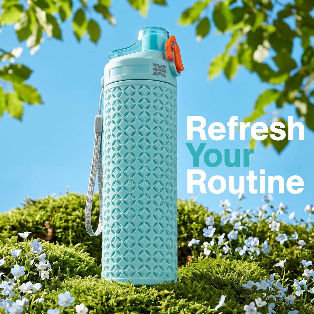 Vector X 650 ml Sports Sipper Water Bottle | BPA-Free Reusable Hydration Bottle
