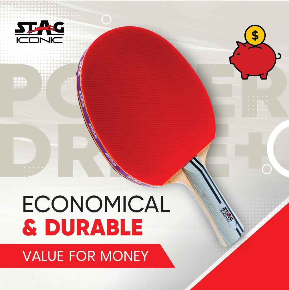 Stag Iconic Power Drive Plus Table Tennis Racquet