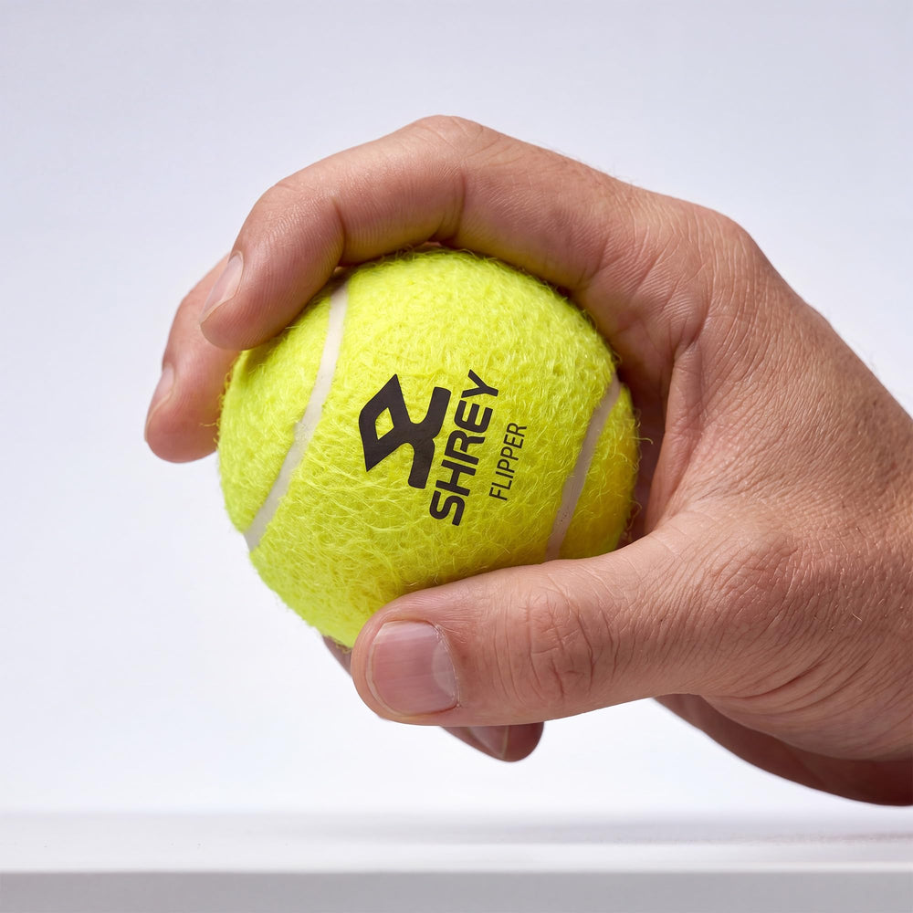 SHREY Flipper TNS Cricket Tennis Ball (Pack of 12, Green)