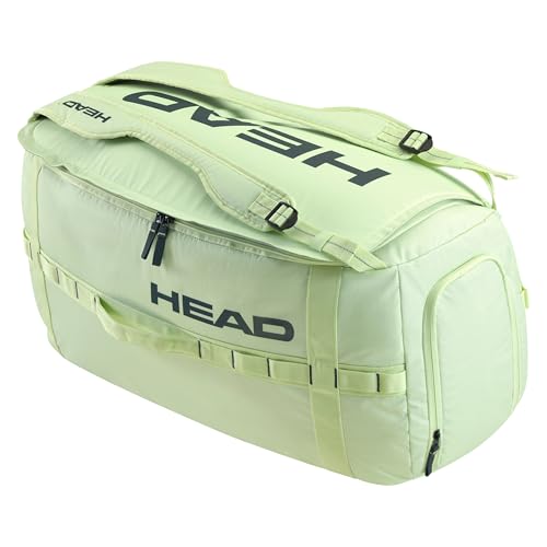 HEAD Pro Duffle Bag Tennis Racquet Bag | Liquid Lime/Anthracite | CCT+ Climate Control | Up to 9 Racquets