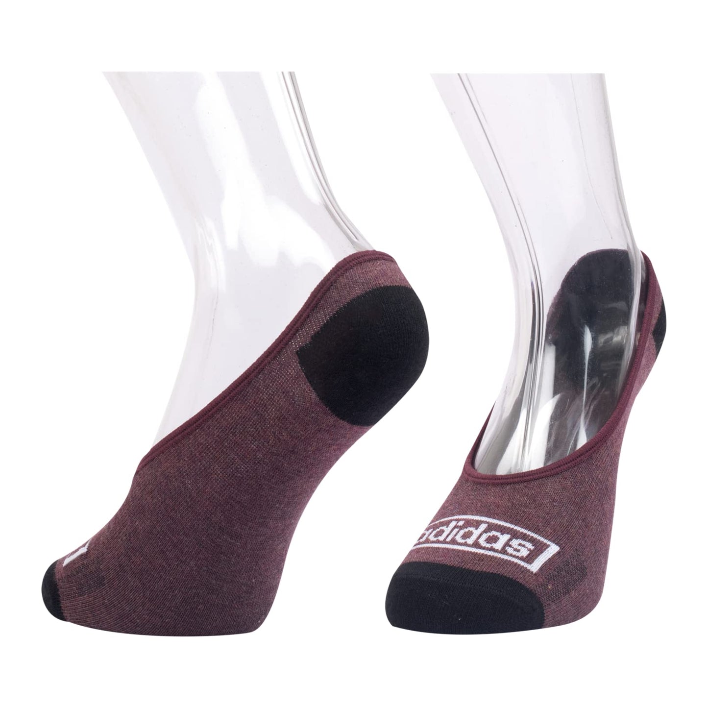 Adidas Adult's Cotton Original Flat Knit No Show Socks - 3 Pairs (6N) (AD-0752) | Premium Cotton Blend Liner Socks